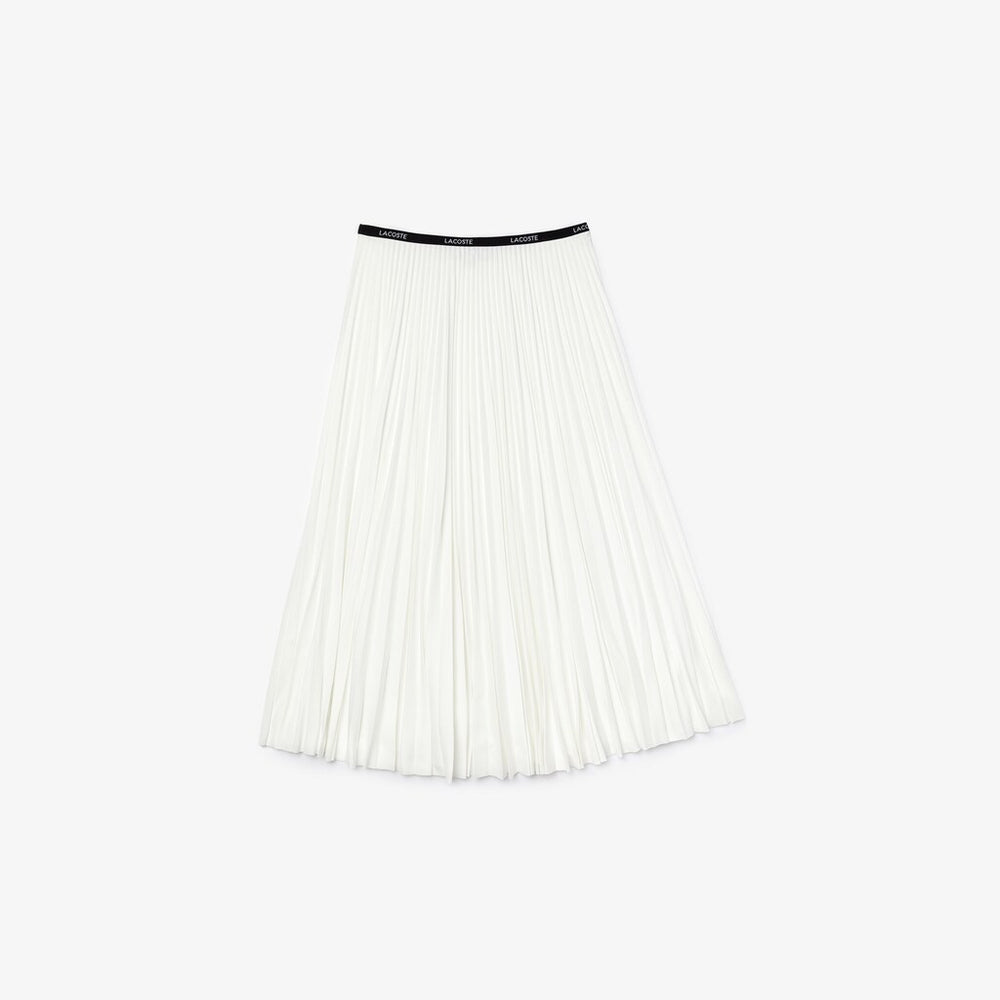 Women's Branded Elasticised Pleated Skirt / Lacoste