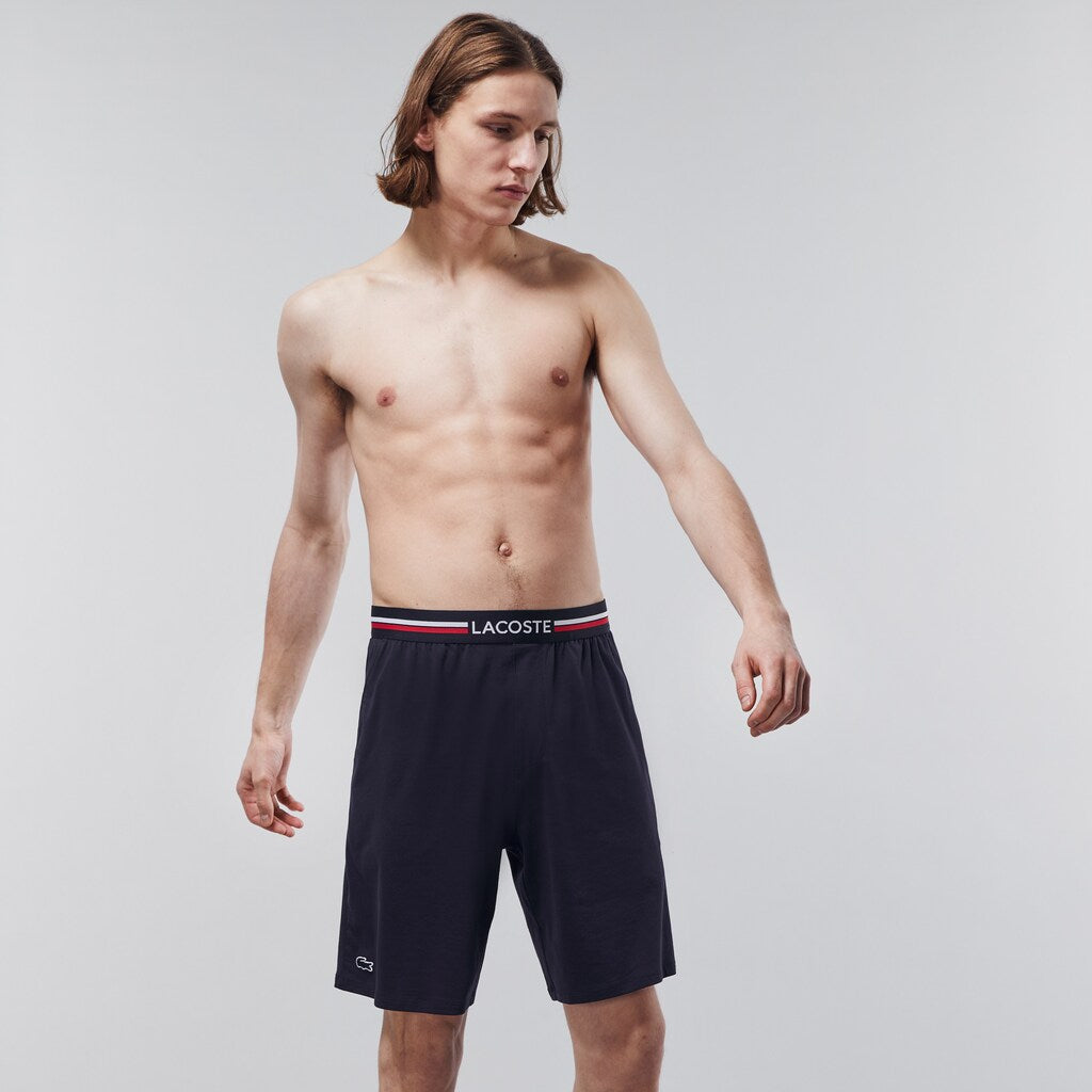 Men's Striped-Waist Long Boxer Briefs / Lacoste