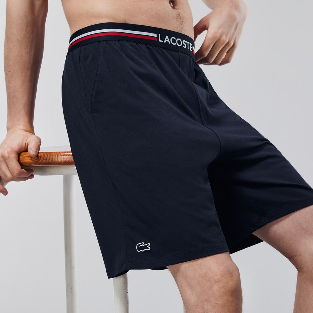 Men's Striped-Waist Long Boxer Briefs / Lacoste