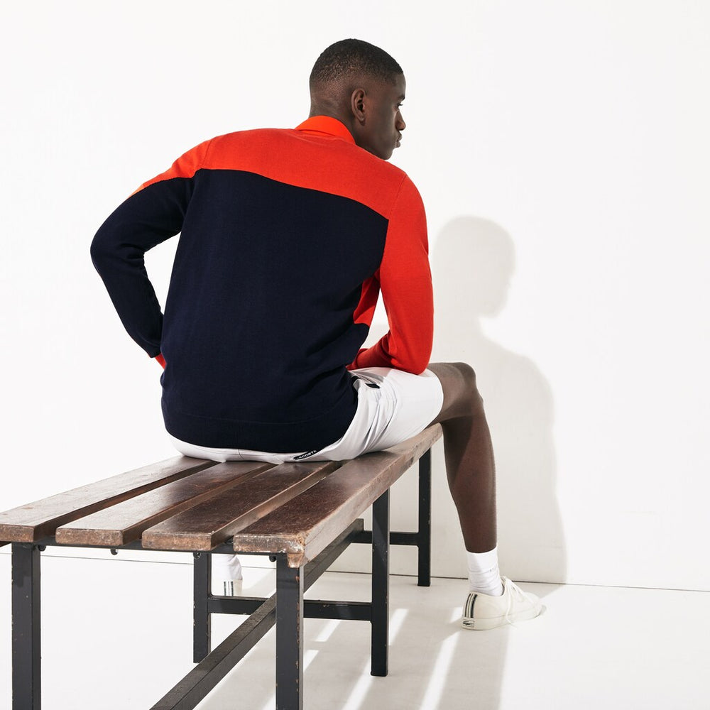 Men's SPORT Breathable Knit Crew Neck Golf Sweater / Lacoste