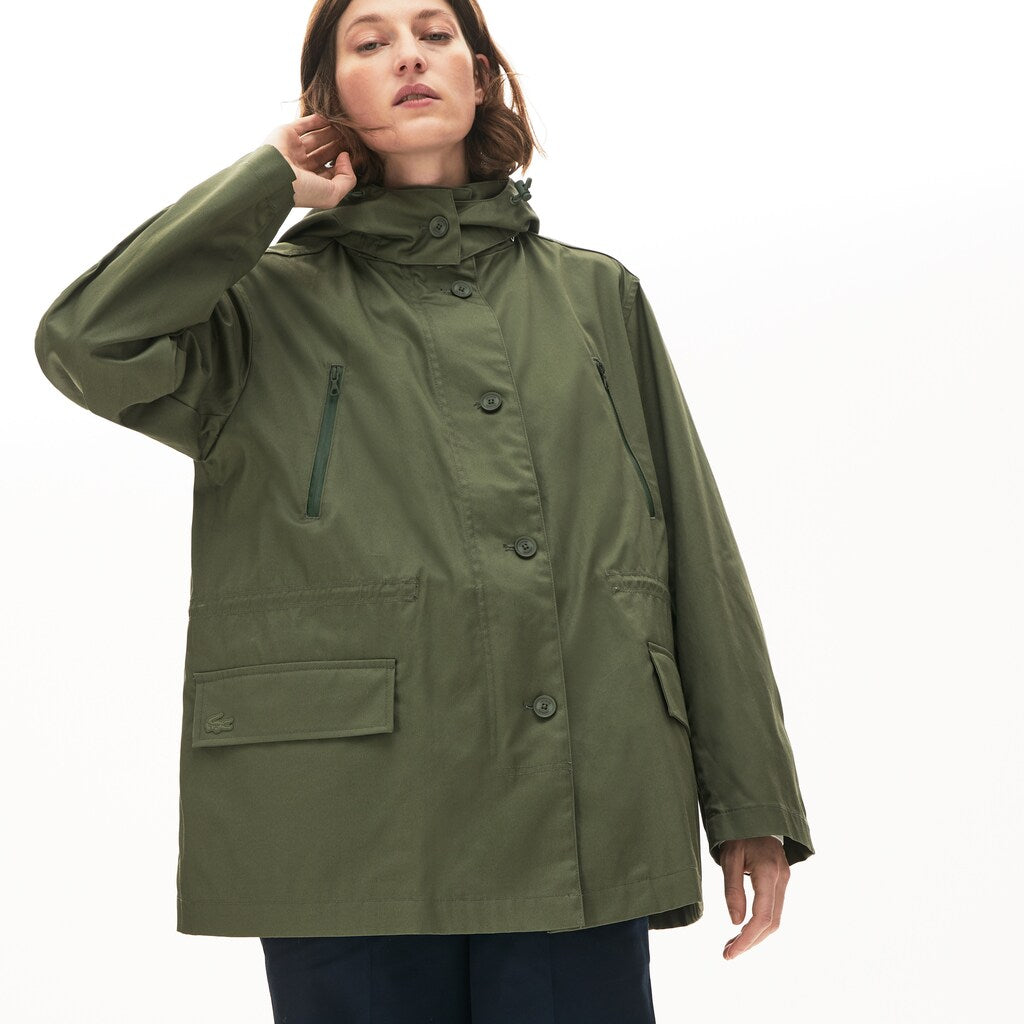 Women's Flared Water-Resistant Parka / Lacoste