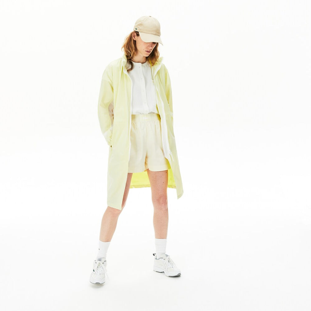 Women's Water-Resistant Long Nylon Parka / Lacoste