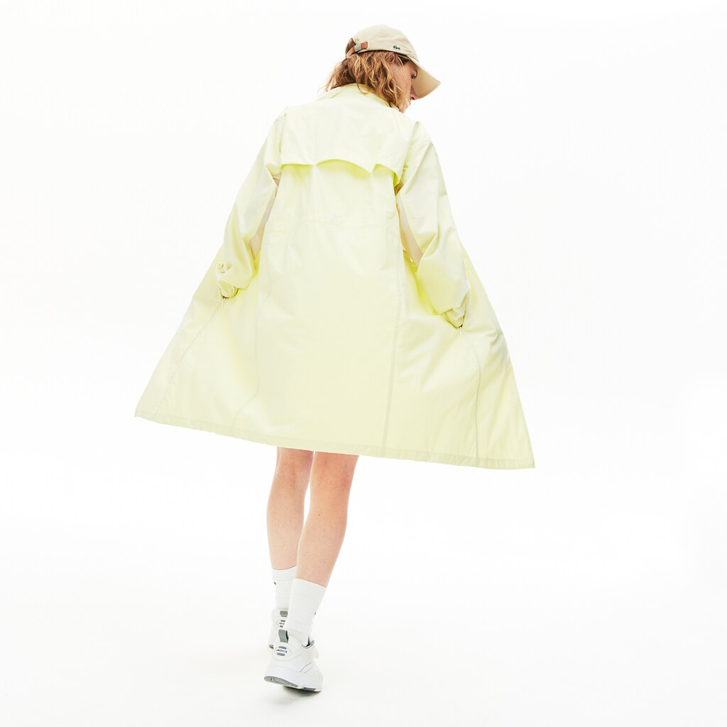 Women's Water-Resistant Long Nylon Parka / Lacoste