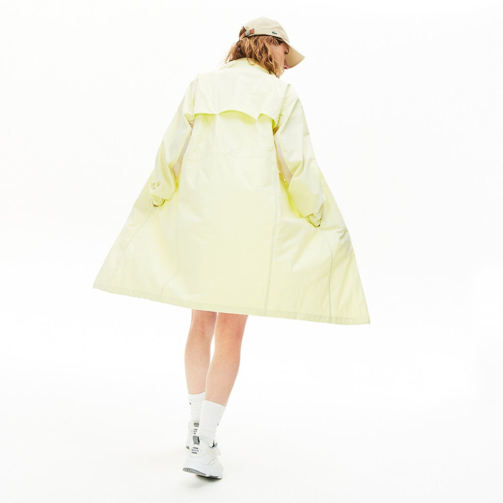 Women's Water-Resistant Long Nylon Parka / Lacoste