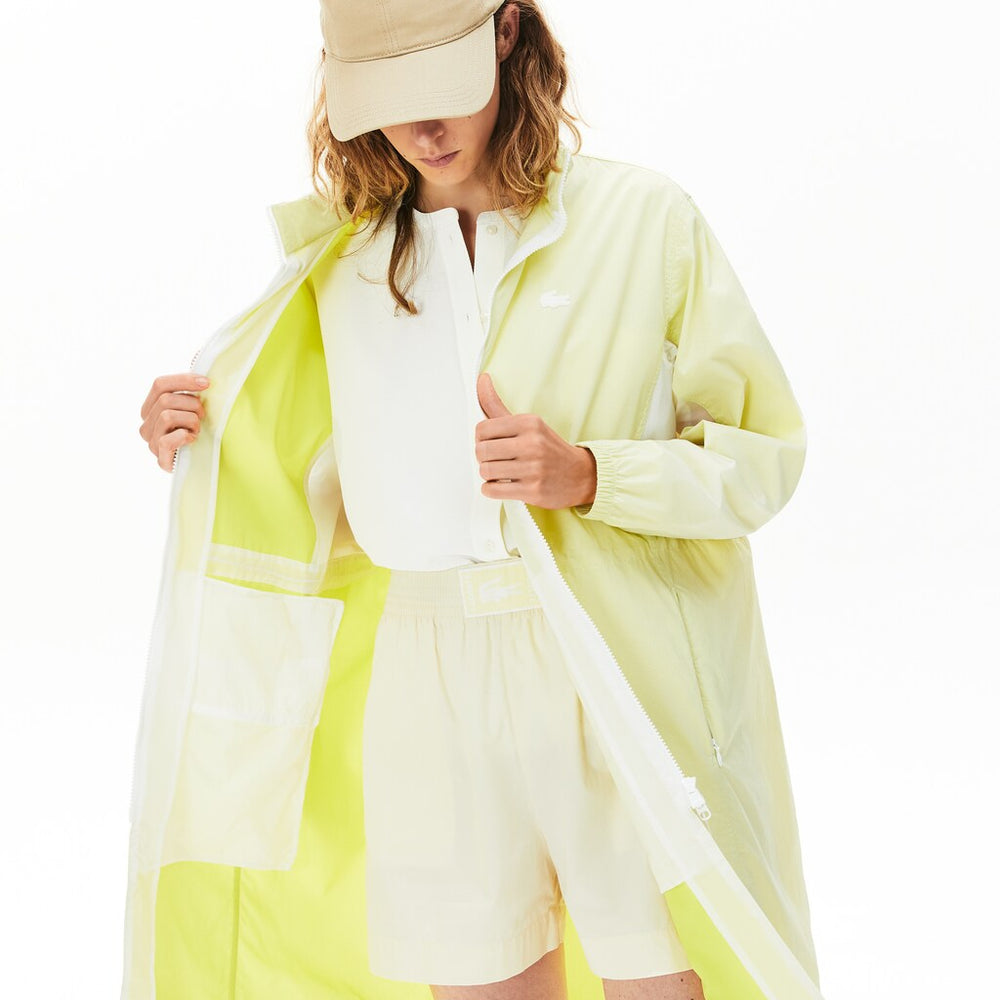 Women's Water-Resistant Long Nylon Parka / Lacoste