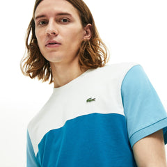 Men's Colorblock Regular Fit Cotton Jersey T-shirt / Lacoste
