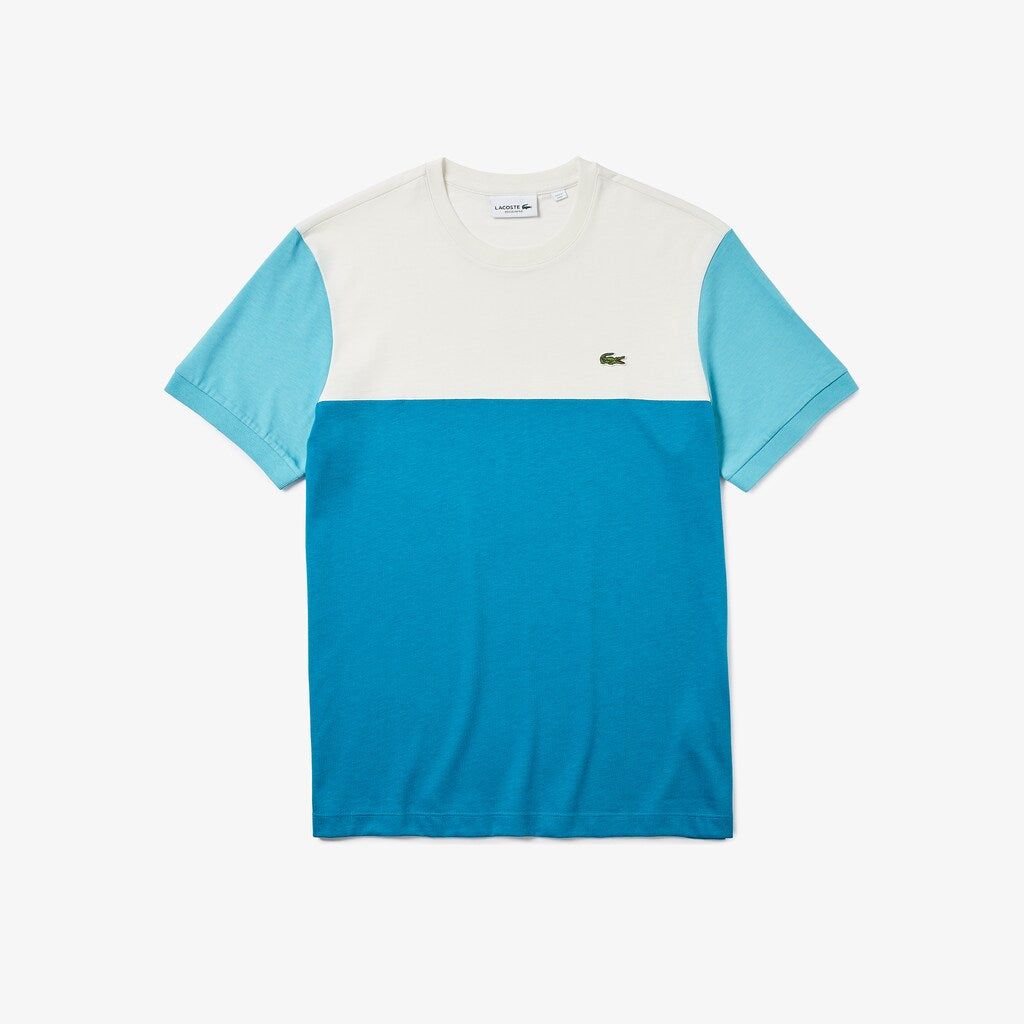 Men's Colorblock Regular Fit Cotton Jersey T-shirt / Lacoste