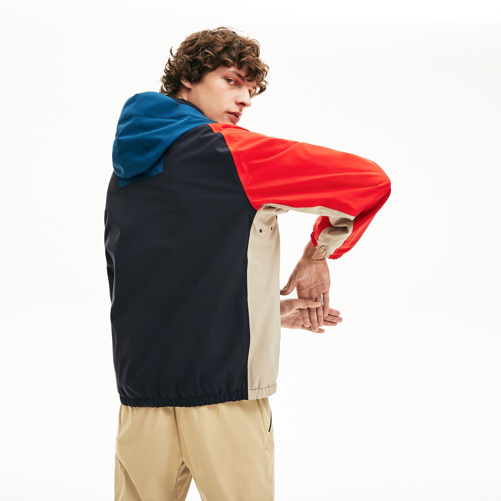 Men's Motion Water-Resistant Colorblock Zip Jacket / Lacoste