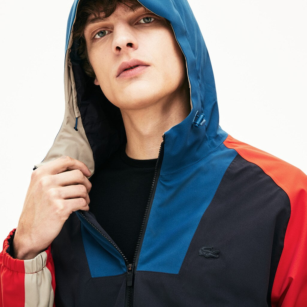 Men's Motion Water-Resistant Colorblock Zip Jacket / Lacoste