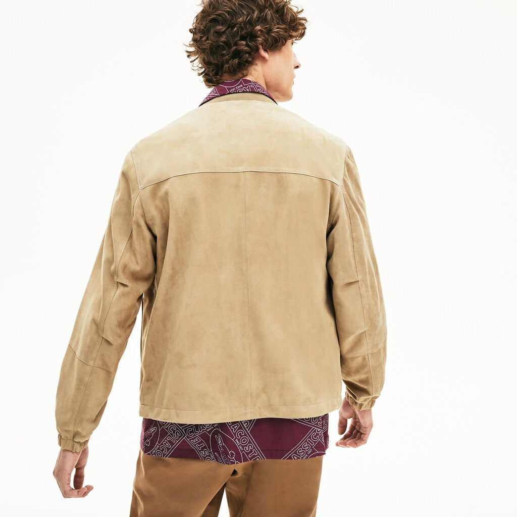 Men's Suede Zip-Up Bomber / Lacoste