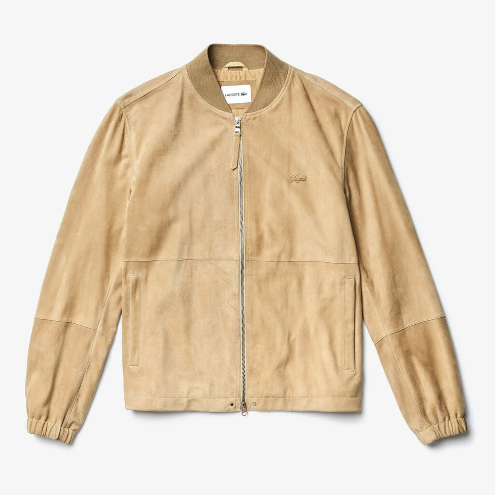 Men's Suede Zip-Up Bomber / Lacoste