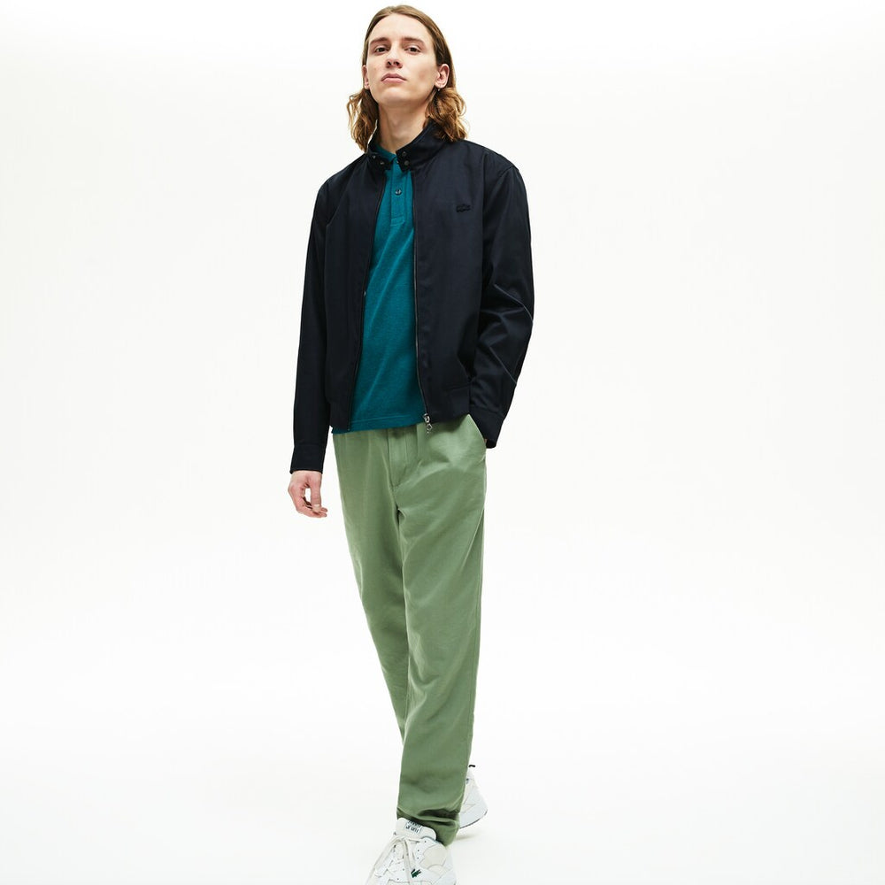 Men's Lightweight Cotton Zip Harrington Jacket / Lacoste