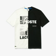 Unisex LIVE Graphic Print Cotton T-shirt / Lacoste