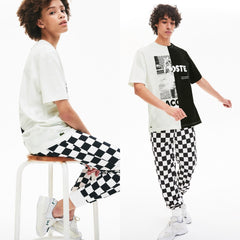 Unisex LIVE Graphic Print Cotton T-shirt / Lacoste