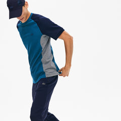 Men's Motion Regular Fit Colorblock Cotton-Piqué Performance T-shirt / Lacoste