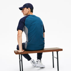 Men's Motion Regular Fit Colorblock Cotton-Piqué Performance T-shirt / Lacoste