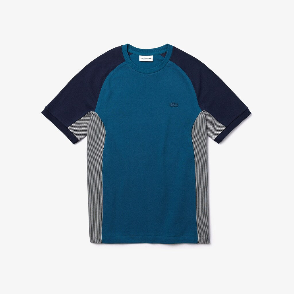 Men's Motion Regular Fit Colorblock Cotton-Piqué Performance T-shirt / Lacoste
