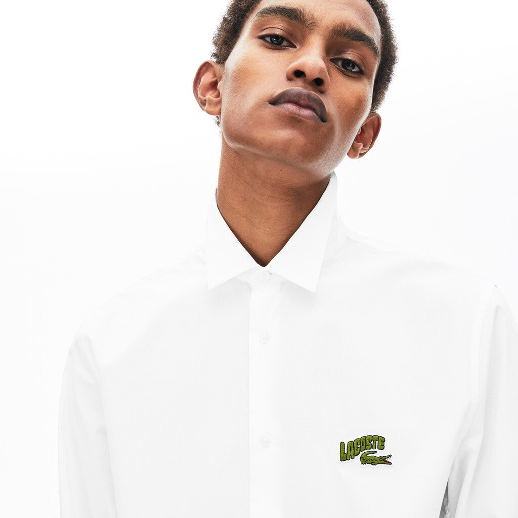 Men's Regular Fit Badge Logo Shirt / Lacoste