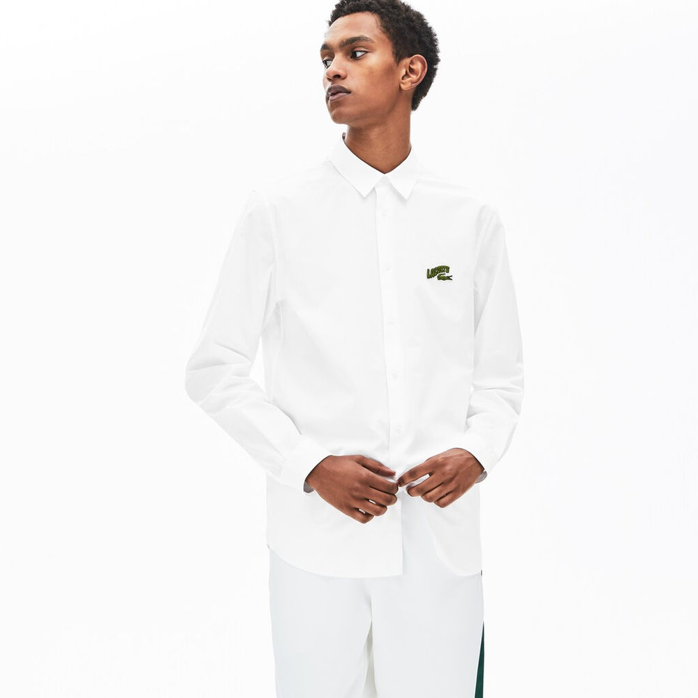 Men's Regular Fit Badge Logo Shirt / Lacoste