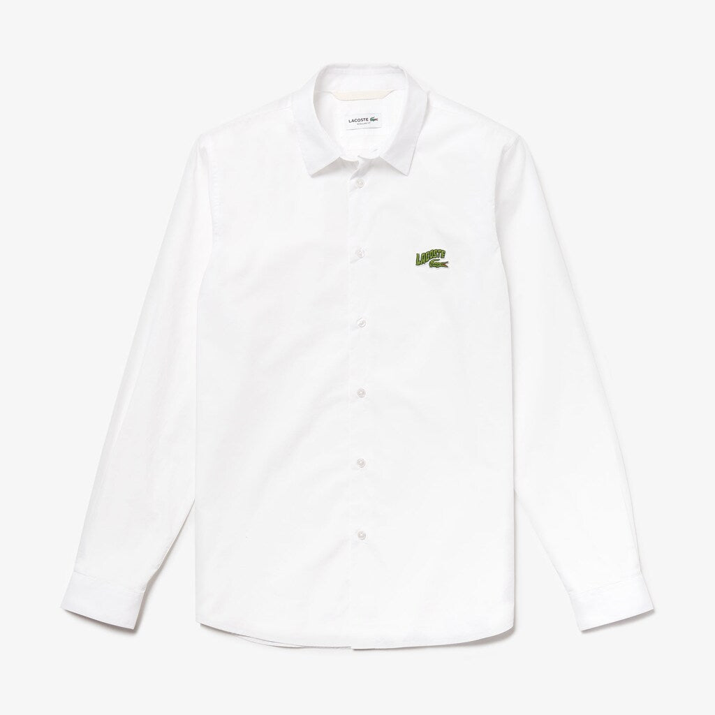 Men's Regular Fit Badge Logo Shirt / Lacoste