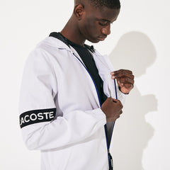 Men's SPORT Water-Resistant Hooded Zip-Up Jacket / Lacoste