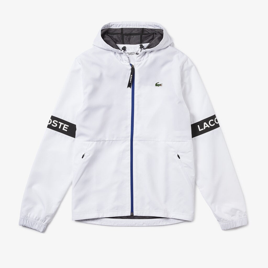 Men's SPORT Water-Resistant Hooded Zip-Up Jacket / Lacoste