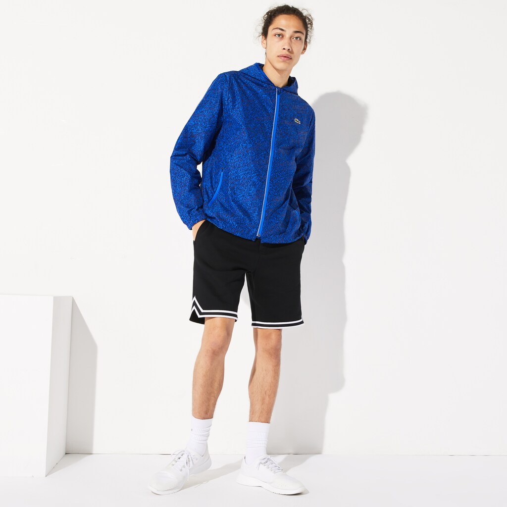 Men's SPORT Hooded Print Zip Jacket / Lacoste