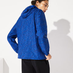 Men's SPORT Hooded Print Zip Jacket / Lacoste