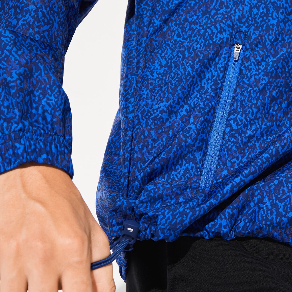 Men's SPORT Hooded Print Zip Jacket / Lacoste