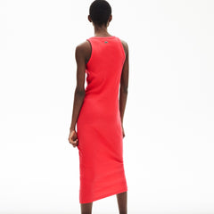 Women's Long Ribbed Cotton Dress / Lacoste