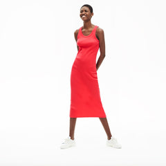 Women's Long Ribbed Cotton Dress / Lacoste