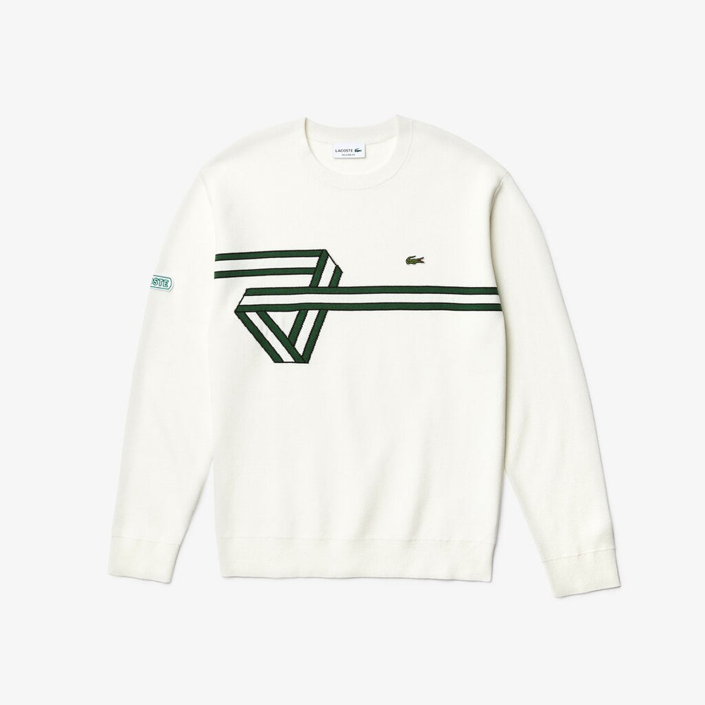 Men's Band Design Heritage Knit Sweater / Lacoste