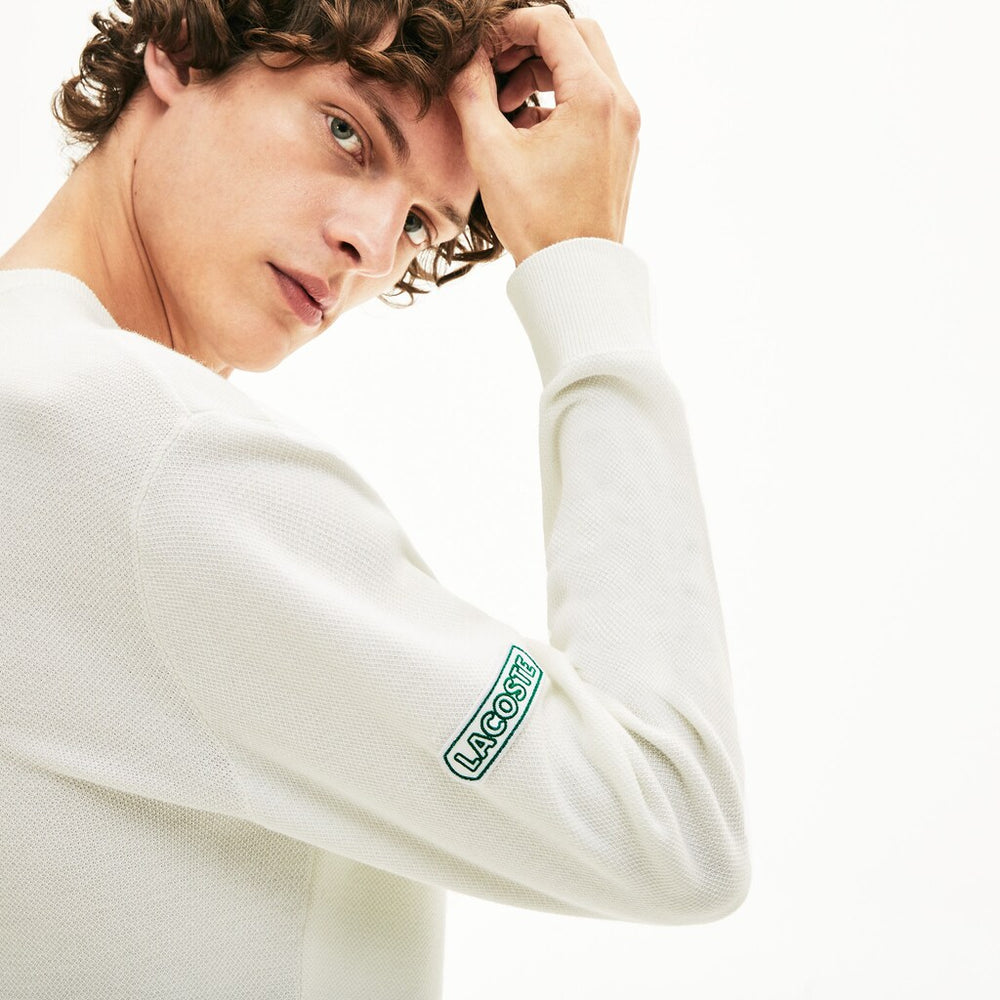 Men's Band Design Heritage Knit Sweater / Lacoste