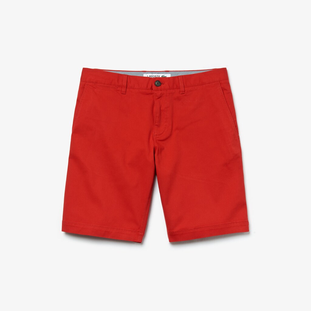 Men's Slim Fit Stretch Gabardine Shorts / Lacoste
