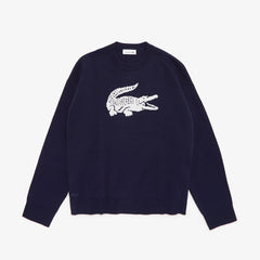 Women's Oversized Logo Cotton Stretch Sweater / Lacoste