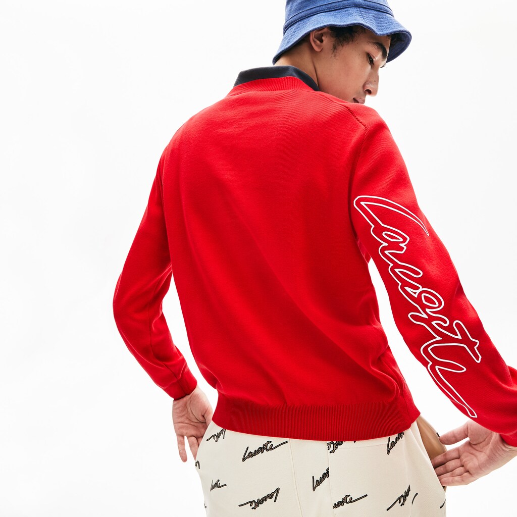 Men's LIVE Signature Cotton Crewneck Sweater / Lacoste