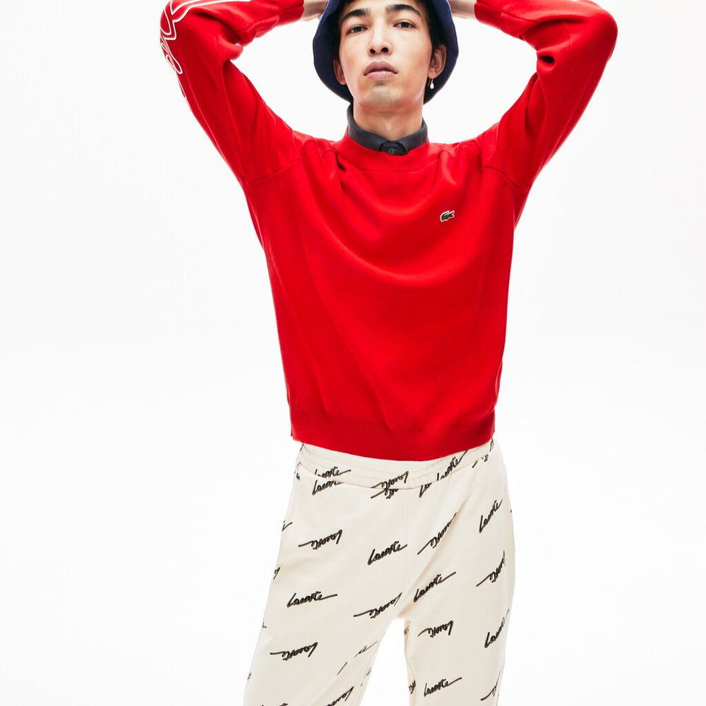 Men's LIVE Signature Cotton Crewneck Sweater / Lacoste