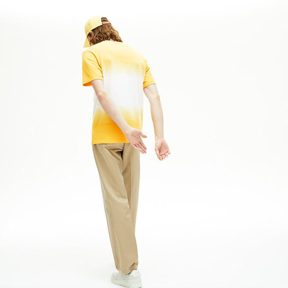 Men's Made in France Cotton Piqué Cotton Crew Neck T-shirt / Lacoste