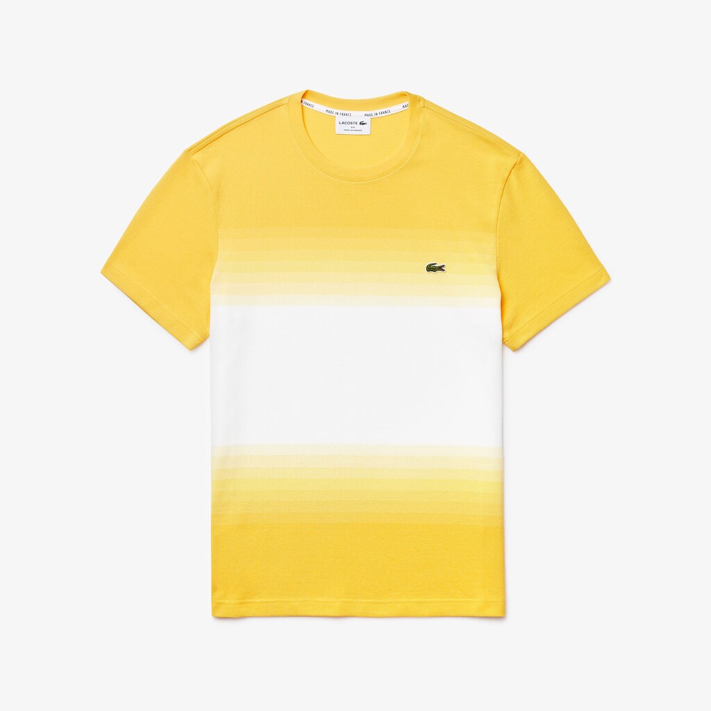 Men's Made in France Cotton Piqué Cotton Crew Neck T-shirt / Lacoste