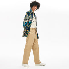 Men's LIVE Pleated Cotton Chinos / Lacoste