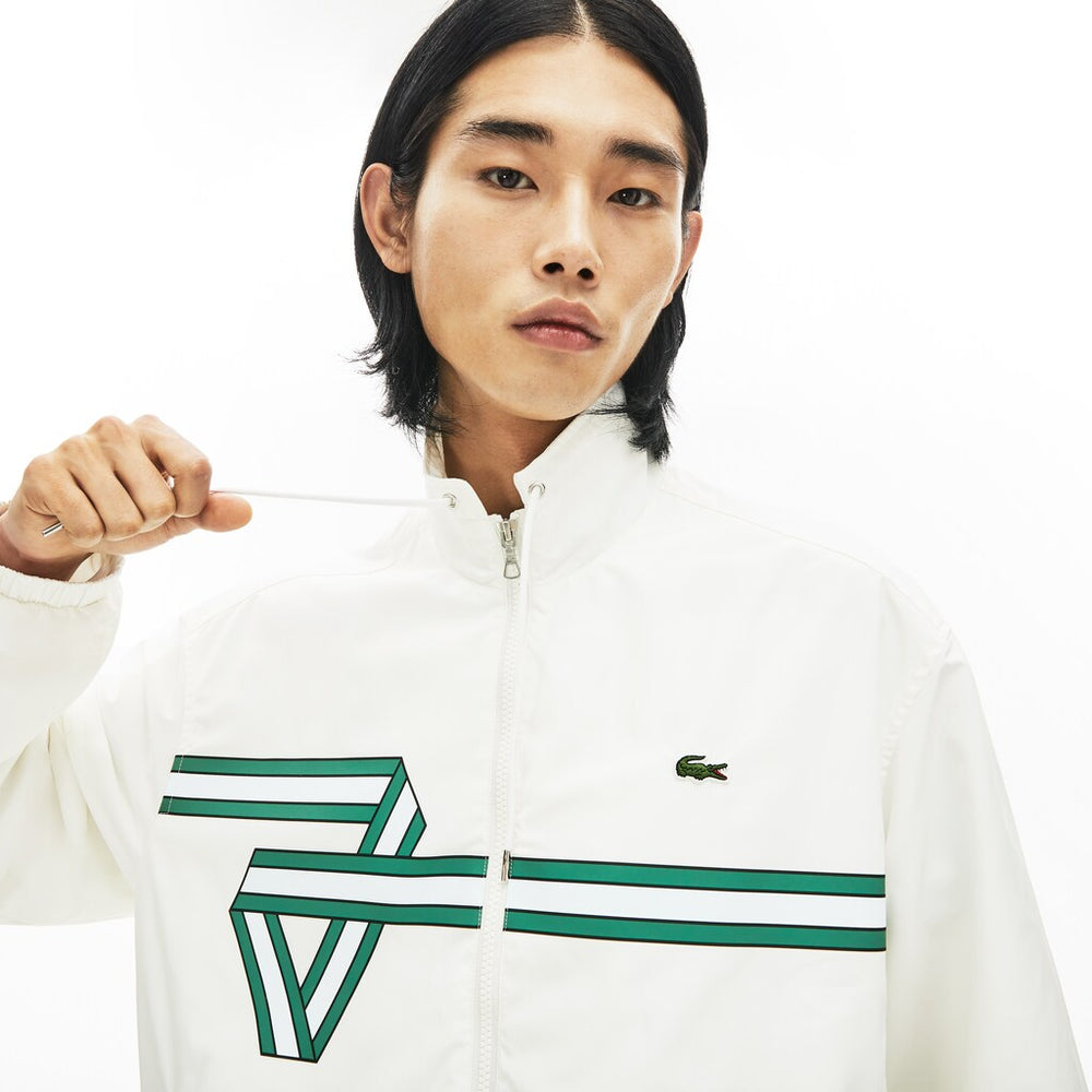 Men's Print Band Zip Heritage Tracksuit Jacket / Lacoste