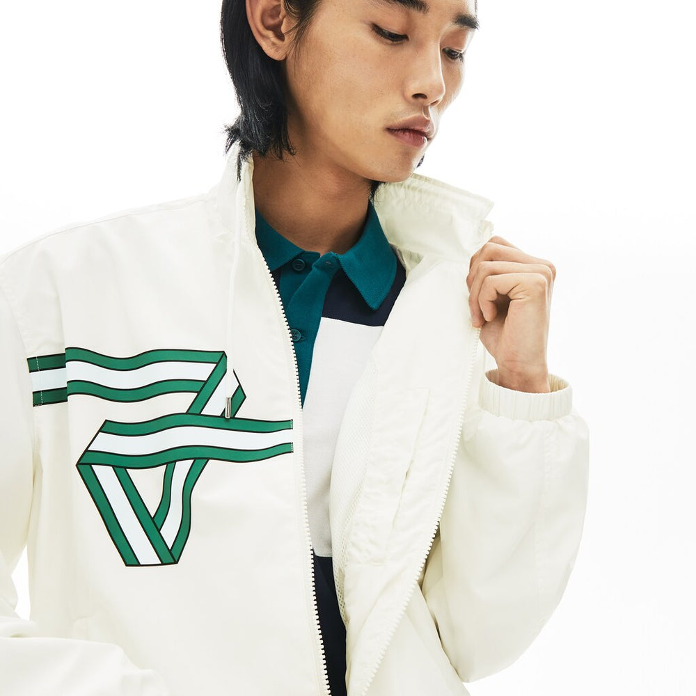 Men's Print Band Zip Heritage Tracksuit Jacket / Lacoste