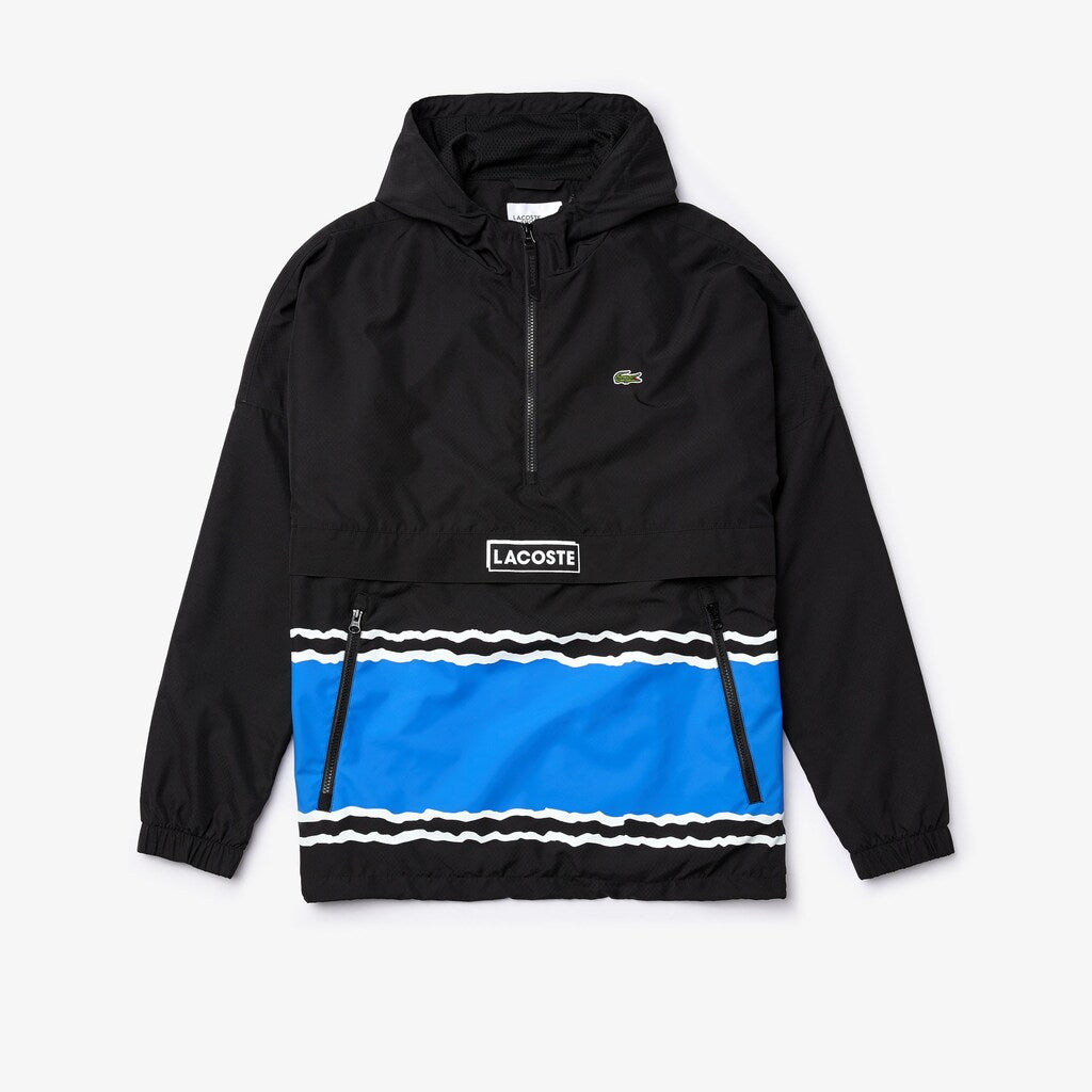 Men's SPORT Striped Water-Resistant Windbreaker / Lacoste