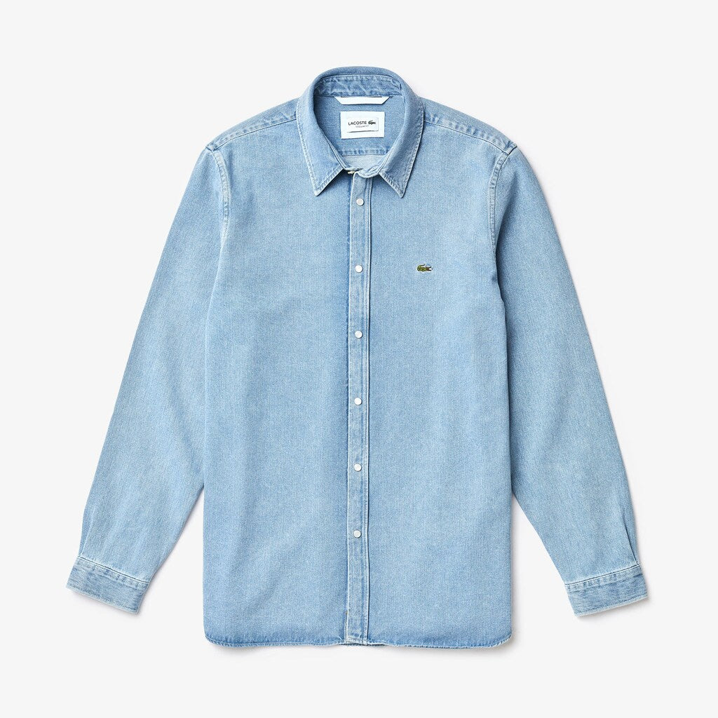 Men's Snap Button Denim Shirt / Lacoste