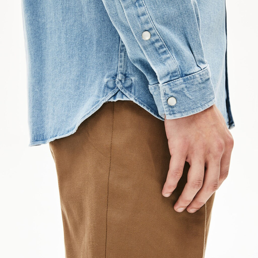 Men's Snap Button Denim Shirt / Lacoste