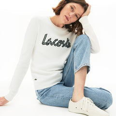 Women's Cotton Crew Neck Sweater / Lacoste