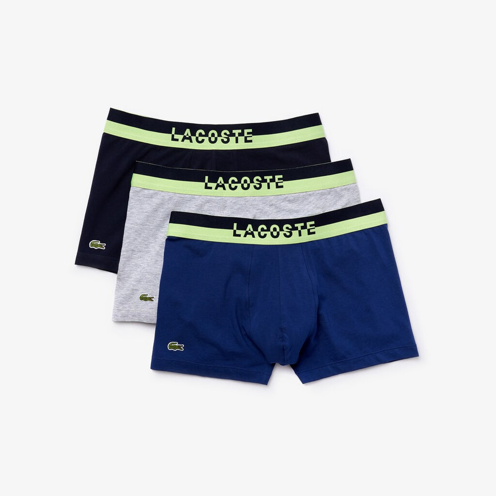 Pack Of 3 Casual Plain-Colored Boxers / Lacoste