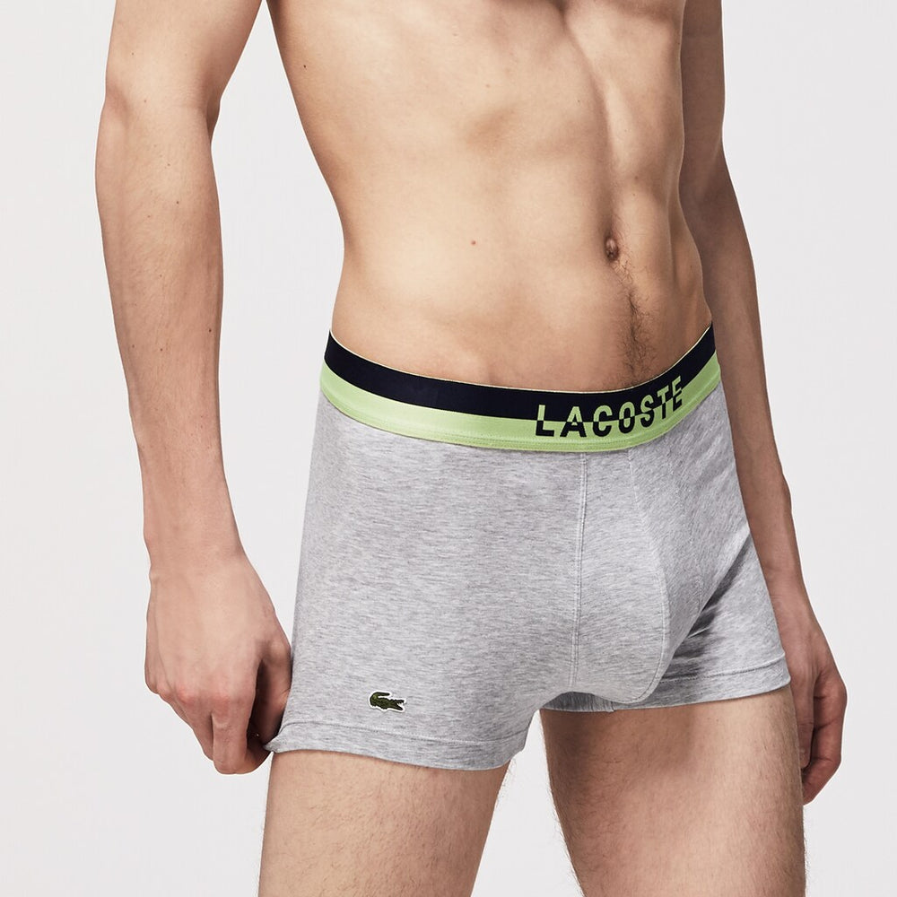 Pack Of 3 Casual Plain-Colored Boxers / Lacoste