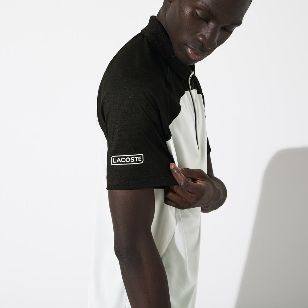 Men's SPORT Colorblock Breathable Piqué Tennis Polo Shirt / Lacoste
