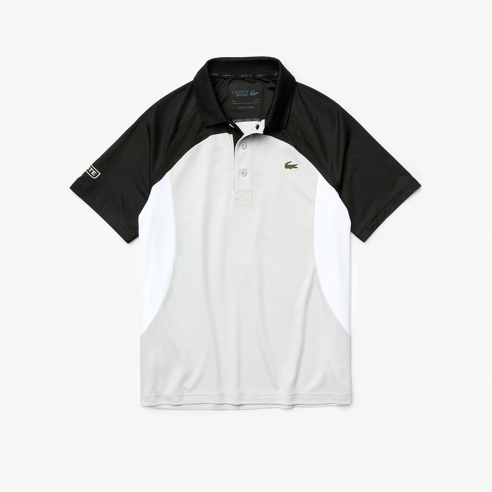 Men's SPORT Colorblock Breathable Piqué Tennis Polo Shirt / Lacoste